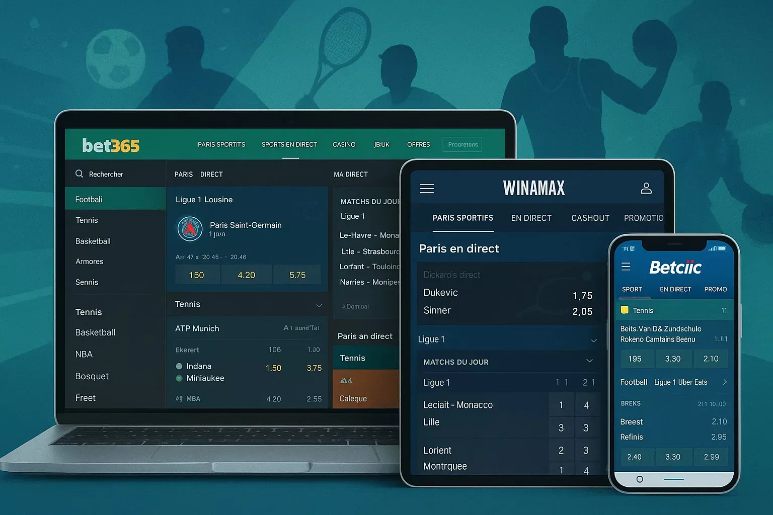 Guide complet des bookmakers français avec interfaces numériques modernes