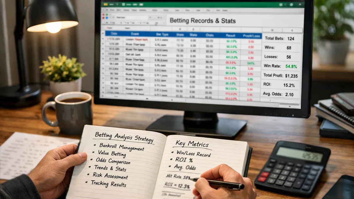 Parieur construisant sa propre méthodologie d'analyse avec tableur et notes personnelles