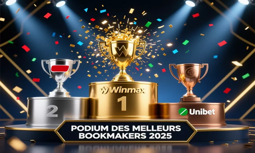 Podium des 3 meilleurs bookmakers français 2025