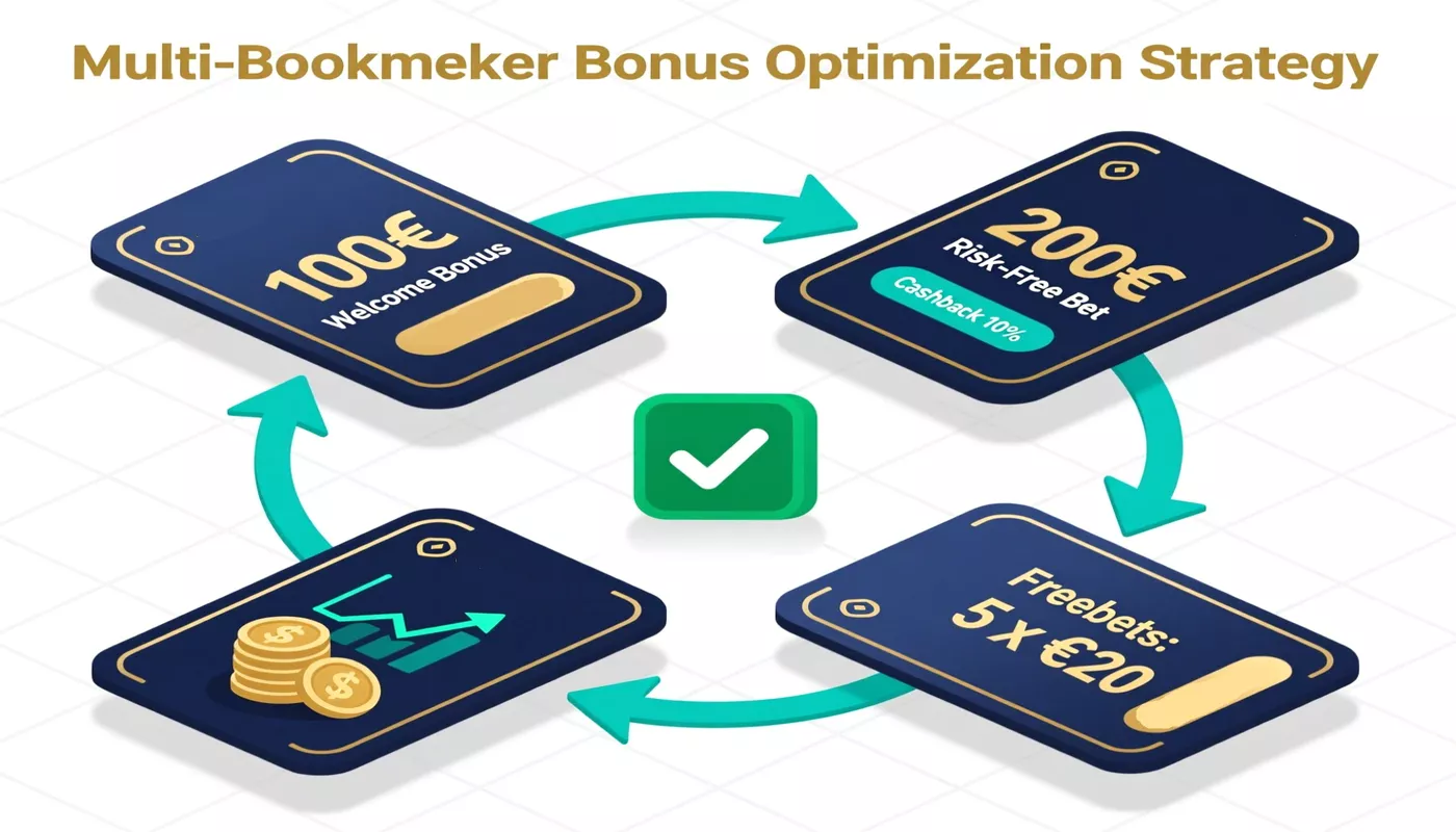 Stratégie d'optimisation multi-bookmakers pour maximiser les bonus